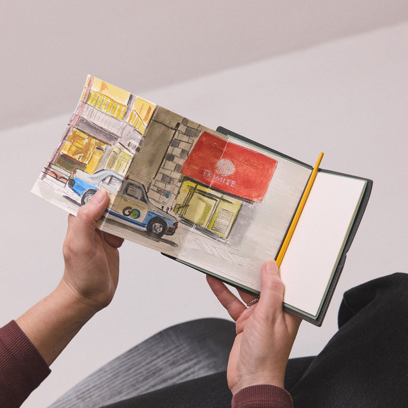 Refillable Journal Accordion Watercolour Insert B7