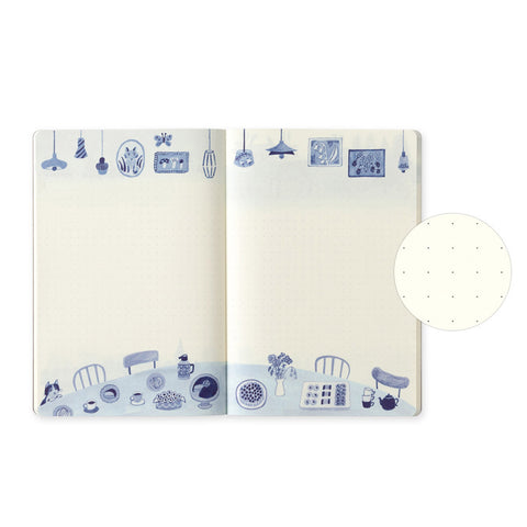Blue Nordic Notebook B6