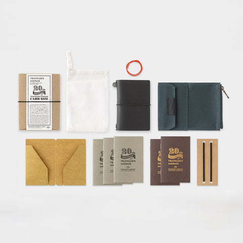 Traveler's Notebook 20th Ann. Card Size Set