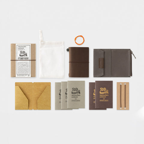 Traveler's Notebook 20th Ann. Card Size Set