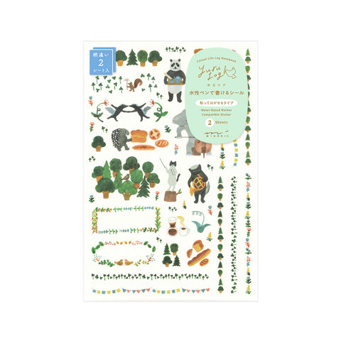 Forest Animal Decoration Sticker Sheets Set of 2
