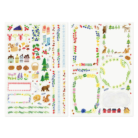 Scandinavia Decoration Sticker Sheets Set of 2
