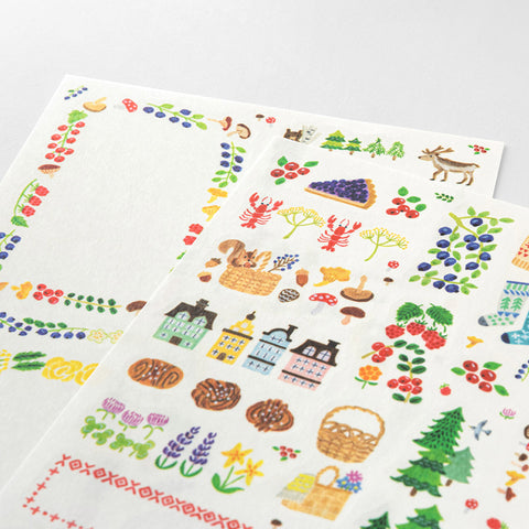 Scandinavia Decoration Sticker Sheets Set of 2