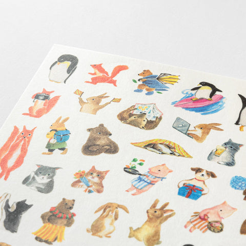 Animal Decoration Stickers Single Sheet