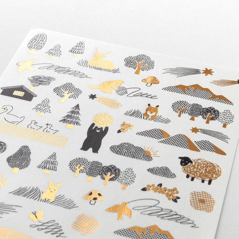 Camouflage Forest Decorative Sticker Sheet
