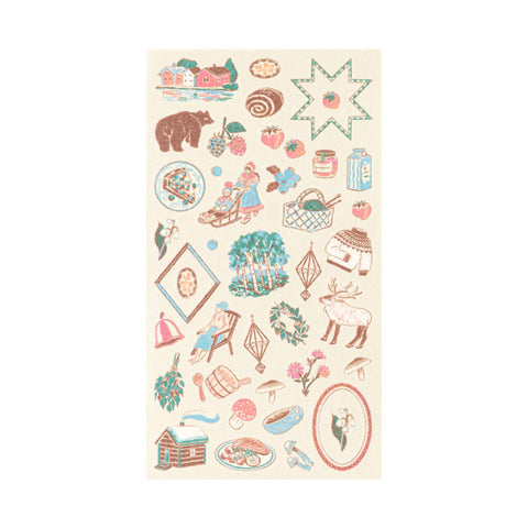 Country Motif Journal Stickers