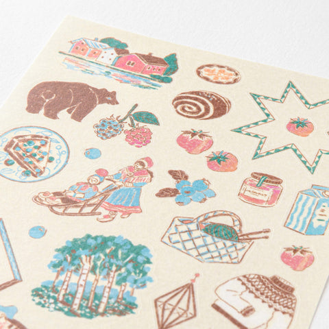 Country Motif Journal Stickers