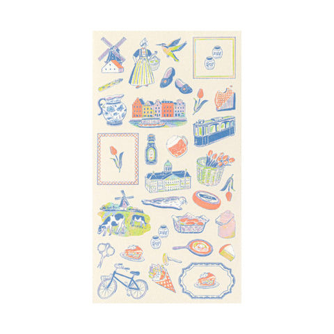 Country Motif Journal Stickers
