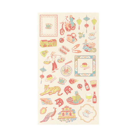 Country Motif Journal Stickers
