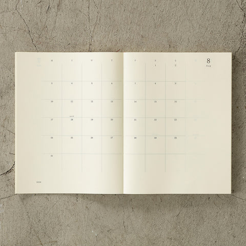 2026 MD Notebook Monthly Diary A4 Thin