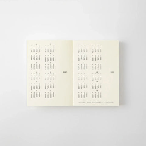 MD 2027 Notebook Diary Monthly A7