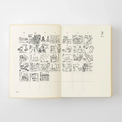 MD 2027 Notebook Diary Daily A6