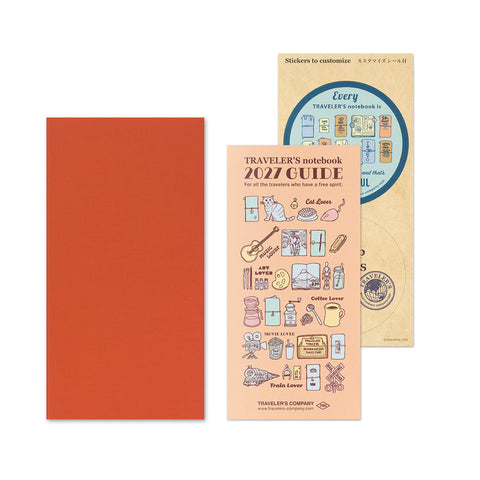 Traveler's Notebook 2027 Diary Refill Monthly