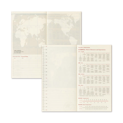 Traveler's Notebook 2027 Diary Refill Monthly