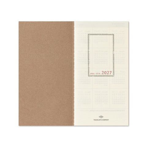 Traveler's Notebook 2027 Diary Refill Weekly + Memo