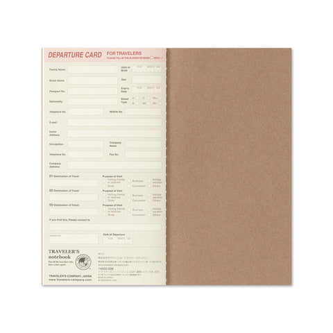 Traveler's Notebook 2027 Diary Refill Weekly + Memo