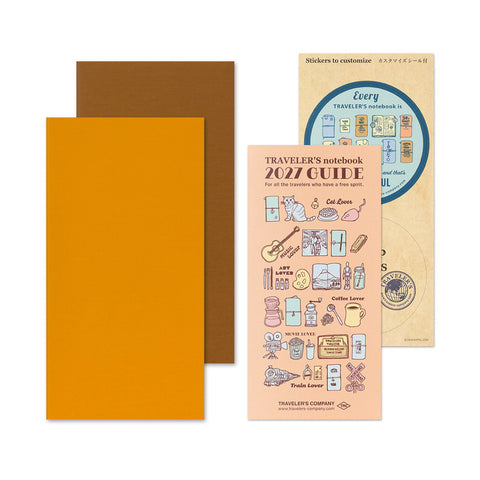 Traveler's Notebook 2027 Diary Refill Weekly Vertical