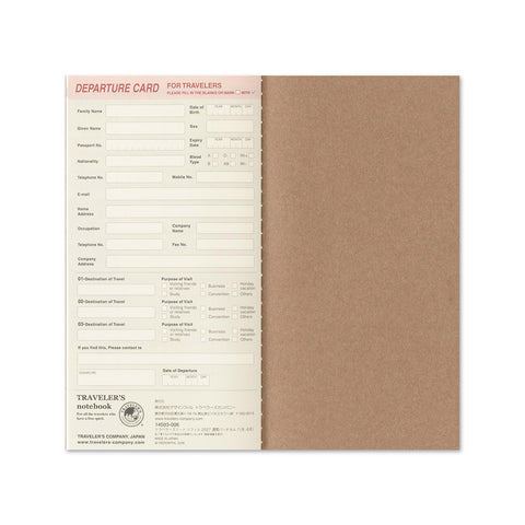 Traveler's Notebook 2027 Diary Refill Weekly Vertical
