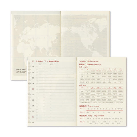 Traveler's Notebook 2027 Diary Refill Monthly