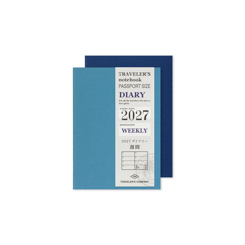 Traveler's Notebook 2027 Diary Refill Weekly