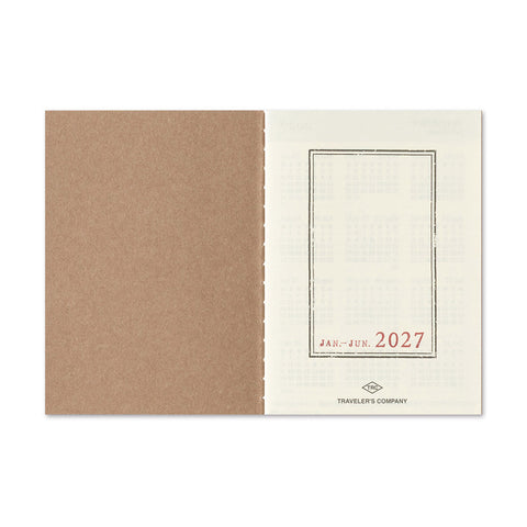 Traveler's Notebook 2027 Diary Refill Weekly