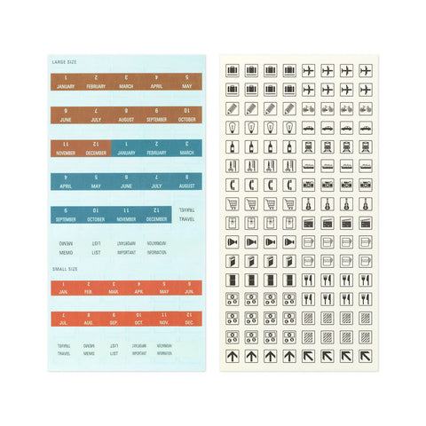 Traveler's Notebook 2027 Diary Refill Sticker Set