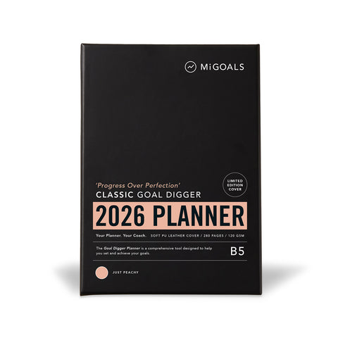 2026 Progress Over Perfection Goal Digger Weekly Action Diary B5