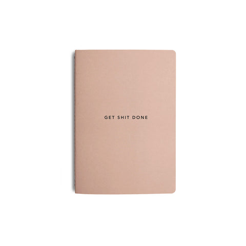 Get Shit Done Minimal Notebook A5