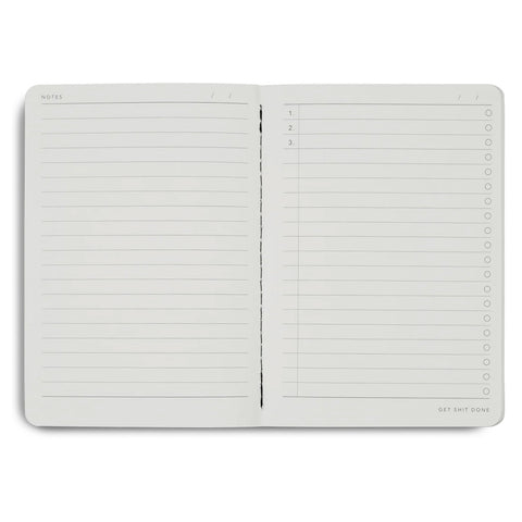 Get Shit Done Minimal Notebook A5