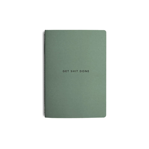 Get Shit Done Minimal Notebook A5