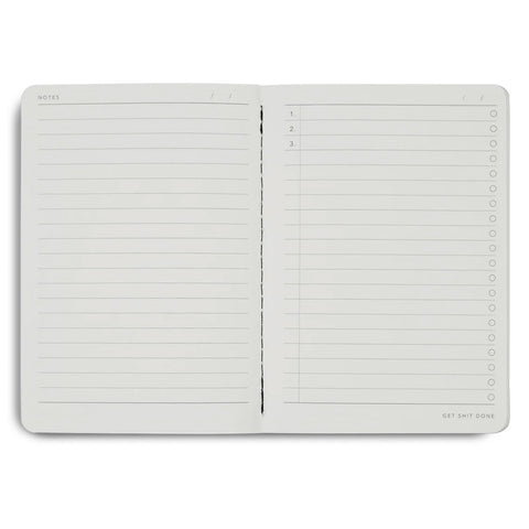 Get Shit Done Minimal Notebook A5