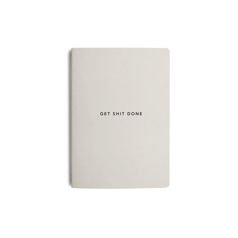 Get Shit Done Minimal Notebook A5