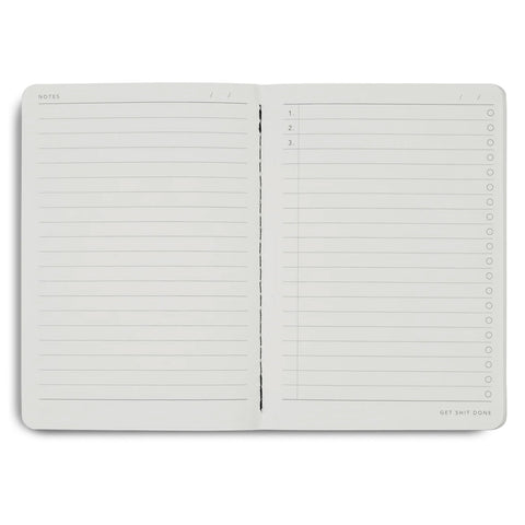 Get Shit Done Minimal Notebook A5