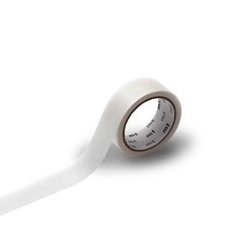 Silky White Washi Tape Single Roll
