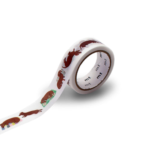 Lea Maupetit Sausage Dog Washi Tape Single Roll