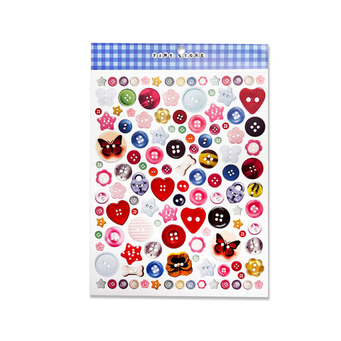 Buttons Sticker Sheet