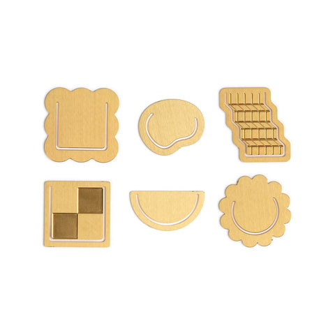 Curious Shapes Metal Paper Clips