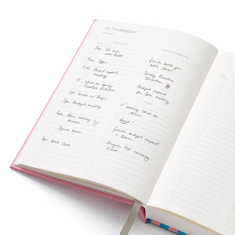 2026 Fresh Cherries Daily Hard Cover Planner A5