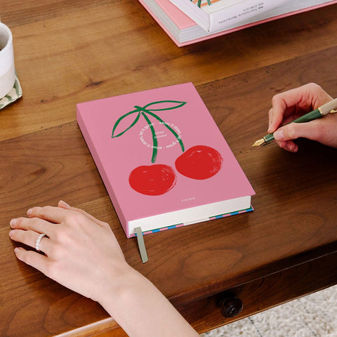 2026 Fresh Cherries Daily Hard Cover Planner A5