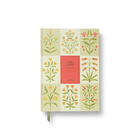 2027 Floral Patchwork Weekly Diary A5