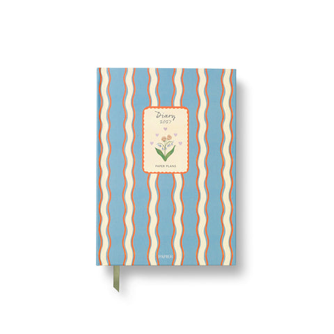 2027 Vintage Stripes Weekly Diary A5