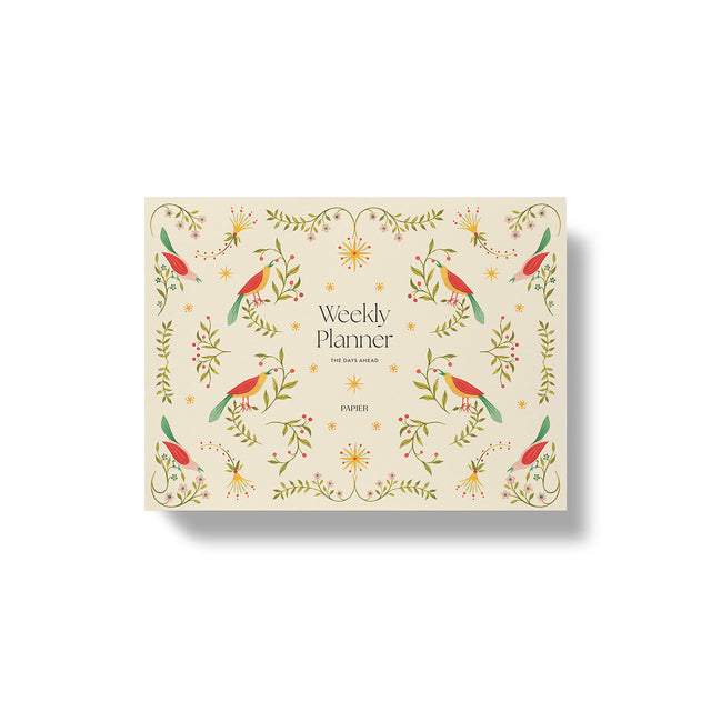 Papier Folklore Birds Weekly Desk Planner A5 Milligram