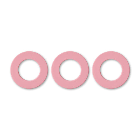 Perpetual Calendar Rings Set of 3 Warm Pink