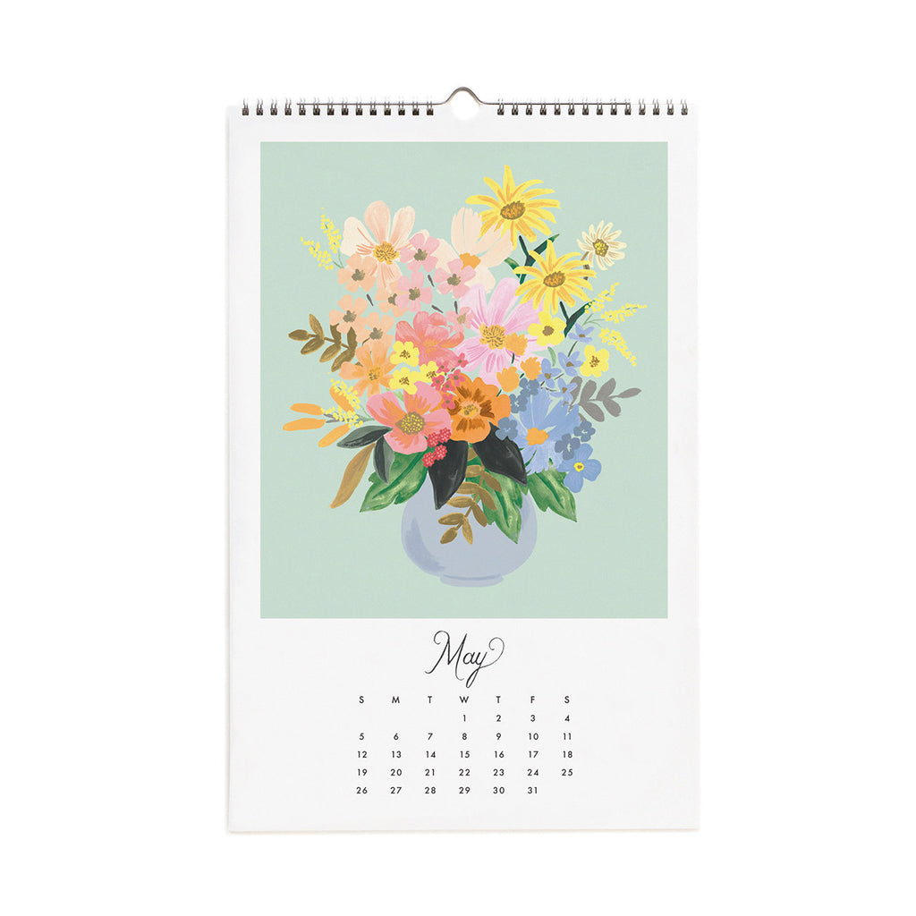 Rifle Paper Co. 2024 Flower Studies Wall Calendar Milligram
