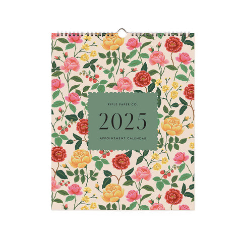 2025 Appointment Calendar Roses