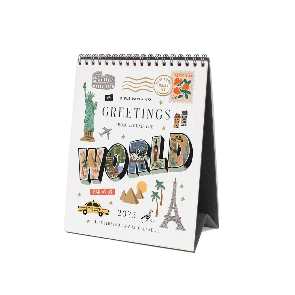 Rifle Paper Co. 2025 Desk Calendar Greetings from Around The World ...