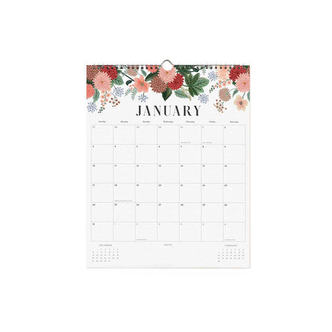 2027 Floral Appointment Calendar