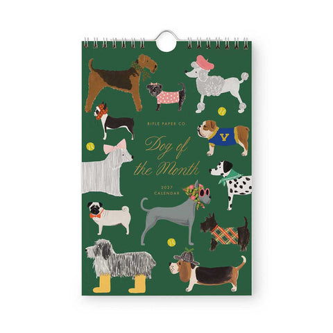 2027 Dog of the Month Kitchen Calendar