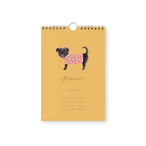 2027 Dog of the Month Kitchen Calendar