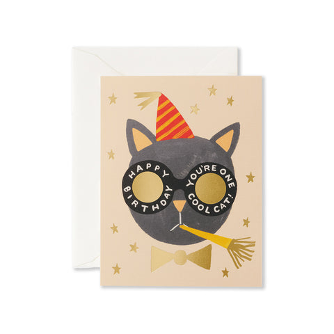Birthday Cat Greeting Card